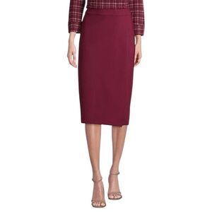 Liz Claiborne Wrap Stretch Pencil Skirt Purple Plum Size Small